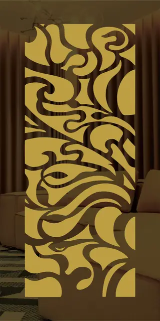 Etched stainless steel design No. 426, gold preview