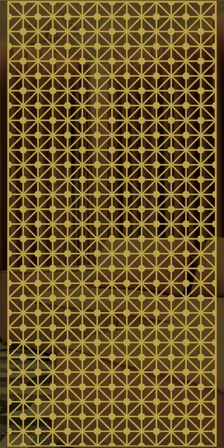 Etched stainless steel design No. 472, gold preview