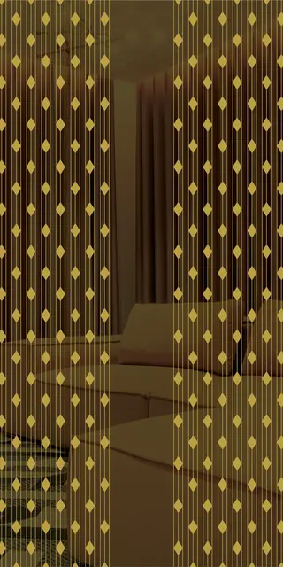 Etched stainless steel design No. 482, gold preview