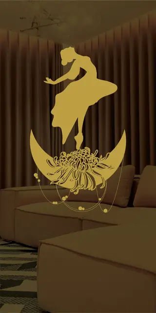 Etched stainless steel design No. 490, gold preview