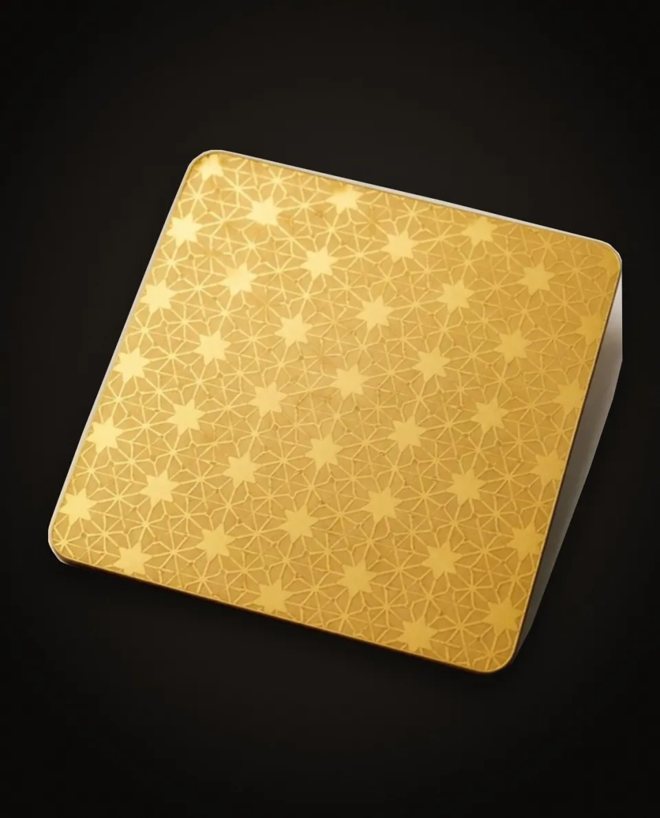 Etched stainless steel finish