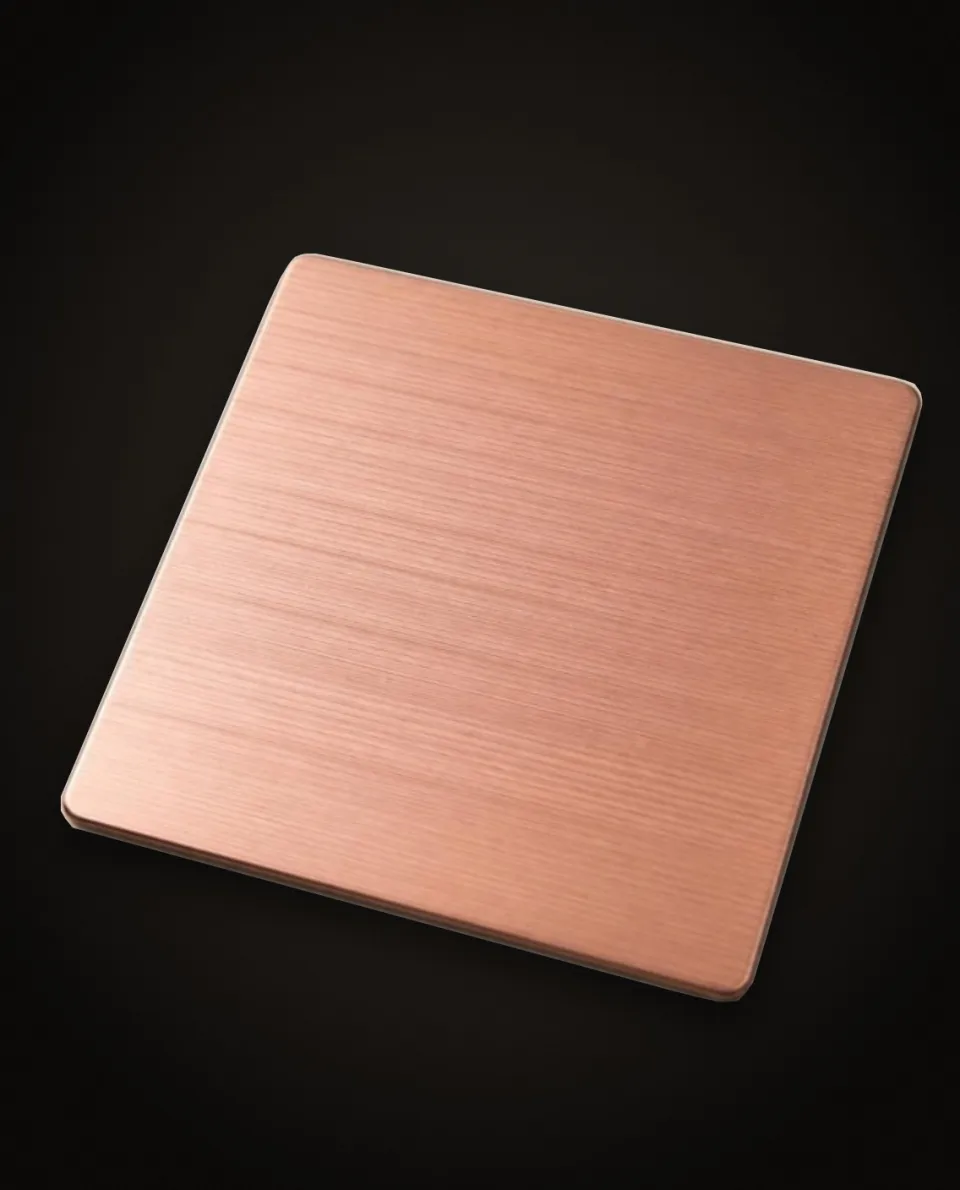 Hairline stainless steel finish