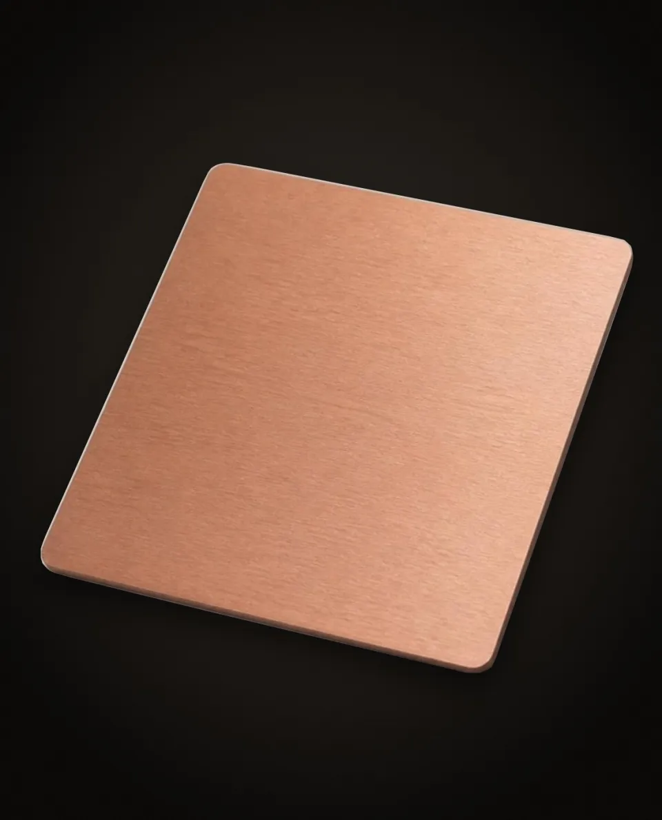 Rose Gold No.4 Matte stainless steel sheet